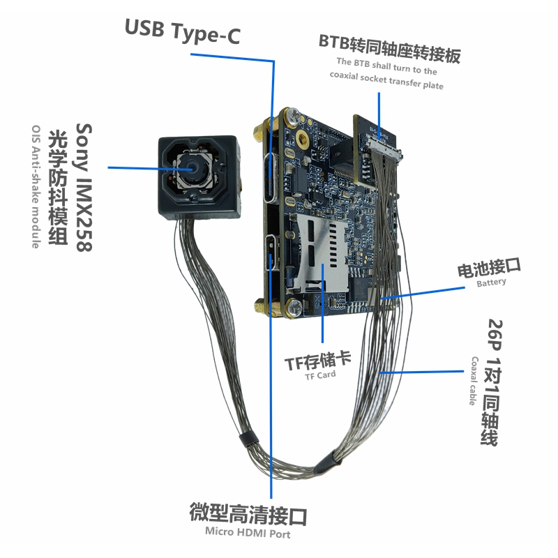 头盔摄像头模组